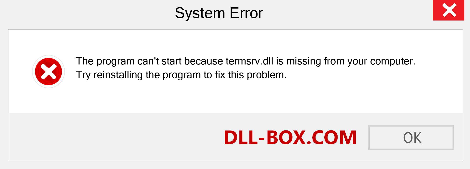  termsrv.dll file is missing?. Download for Windows 7, 8, 10 - Fix  termsrv dll Missing Error on Windows, photos, images